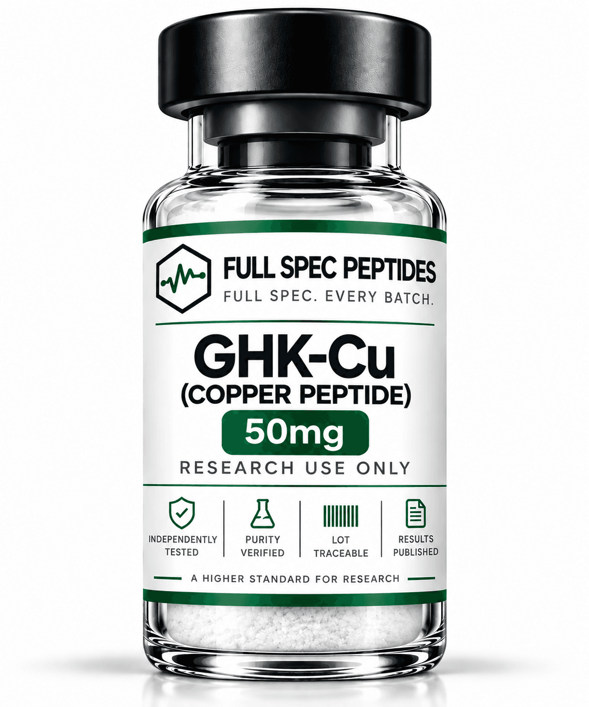 GHK-Cu (copper peptide) 50mg research peptide vial