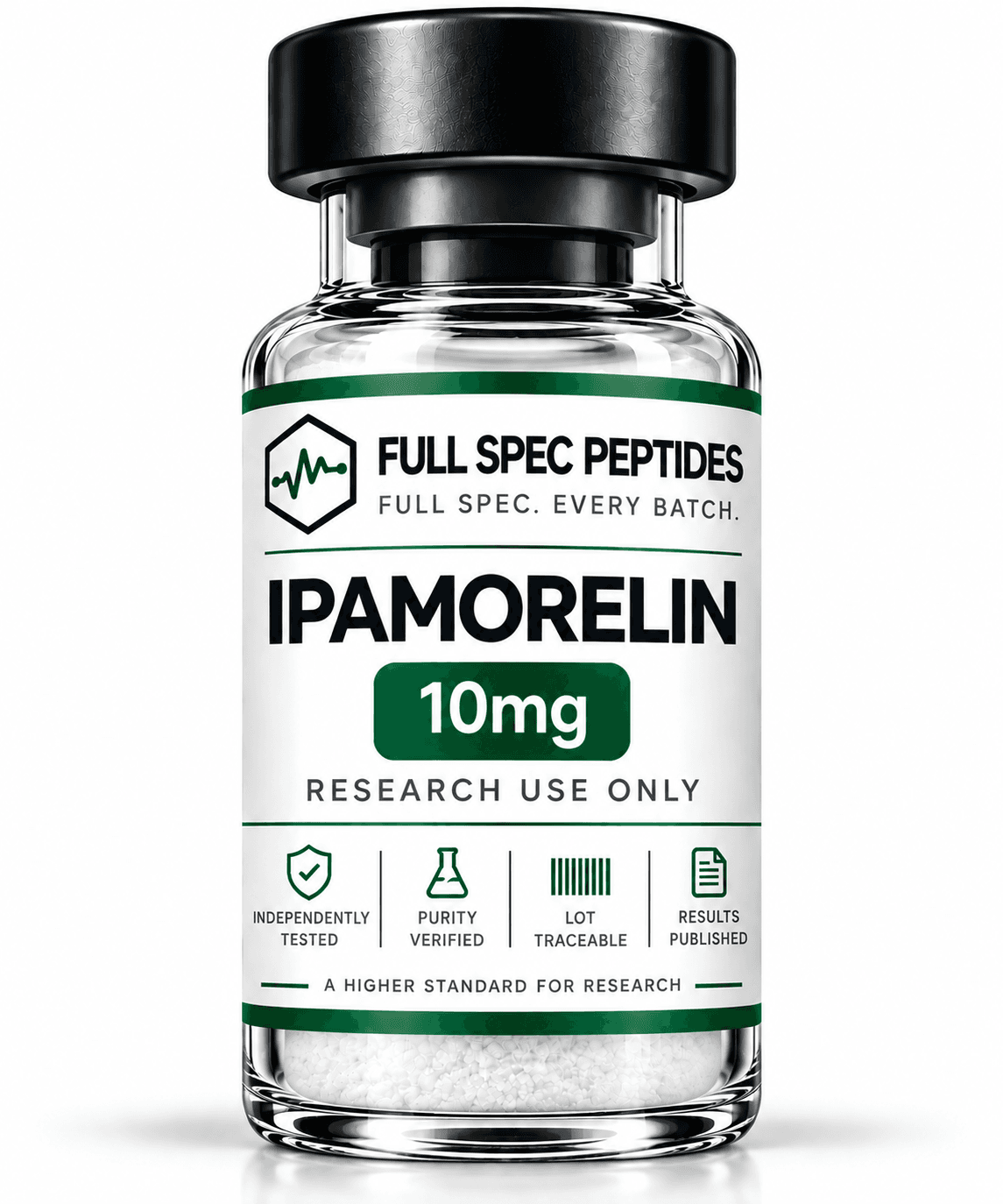 Ipamorelin 10mg research peptide vial